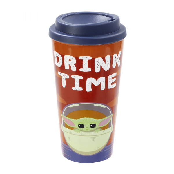 Funko Plastic Lidded Mug Star Wars The Mandalorian: Drink Time